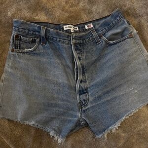 Re/Done Classic Blue Jean Levi Shorts